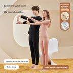 Thick thermal underwear for men and women cashmere autumn clothes and pants 059