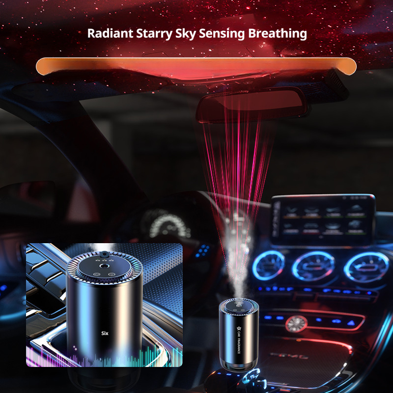 Star Atmosphere Light Aluminum Alloy Body perfume Popular Plant Extract Automatic spray Car Aromatherapy 394