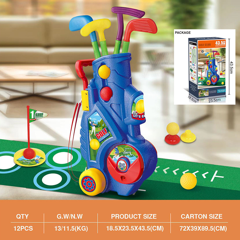 Children's golf toy boys' telescopic suitcase 231