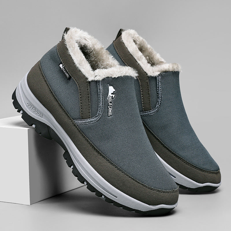 Outdoor men's cotton shoes spring new style for middle-aged and elderly leisure sports 052