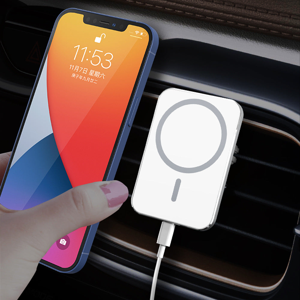 Magnetic car holder charger 15W fast charging suitable for Apple 15/14/13/12 models with flash charging 377