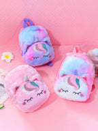 Plush unicorn cartoon children's backpack backpack 202