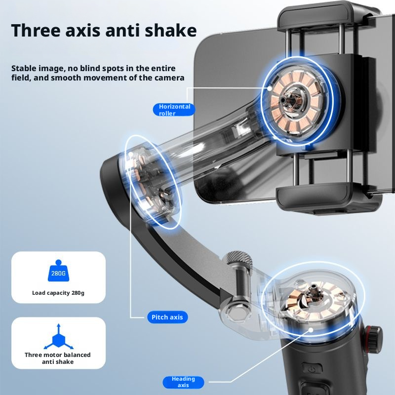 M02 Cross-Border Phone Gimbal with Orthogonal Three-Axis Stabilization and Smart Face Tracking 187