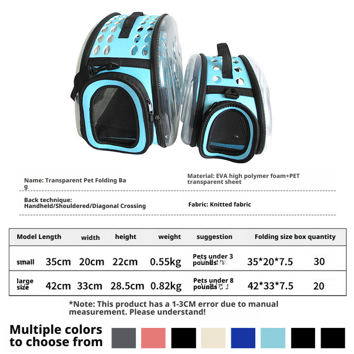 Crossbody pet bag breathable portable cat outdoor bag 126