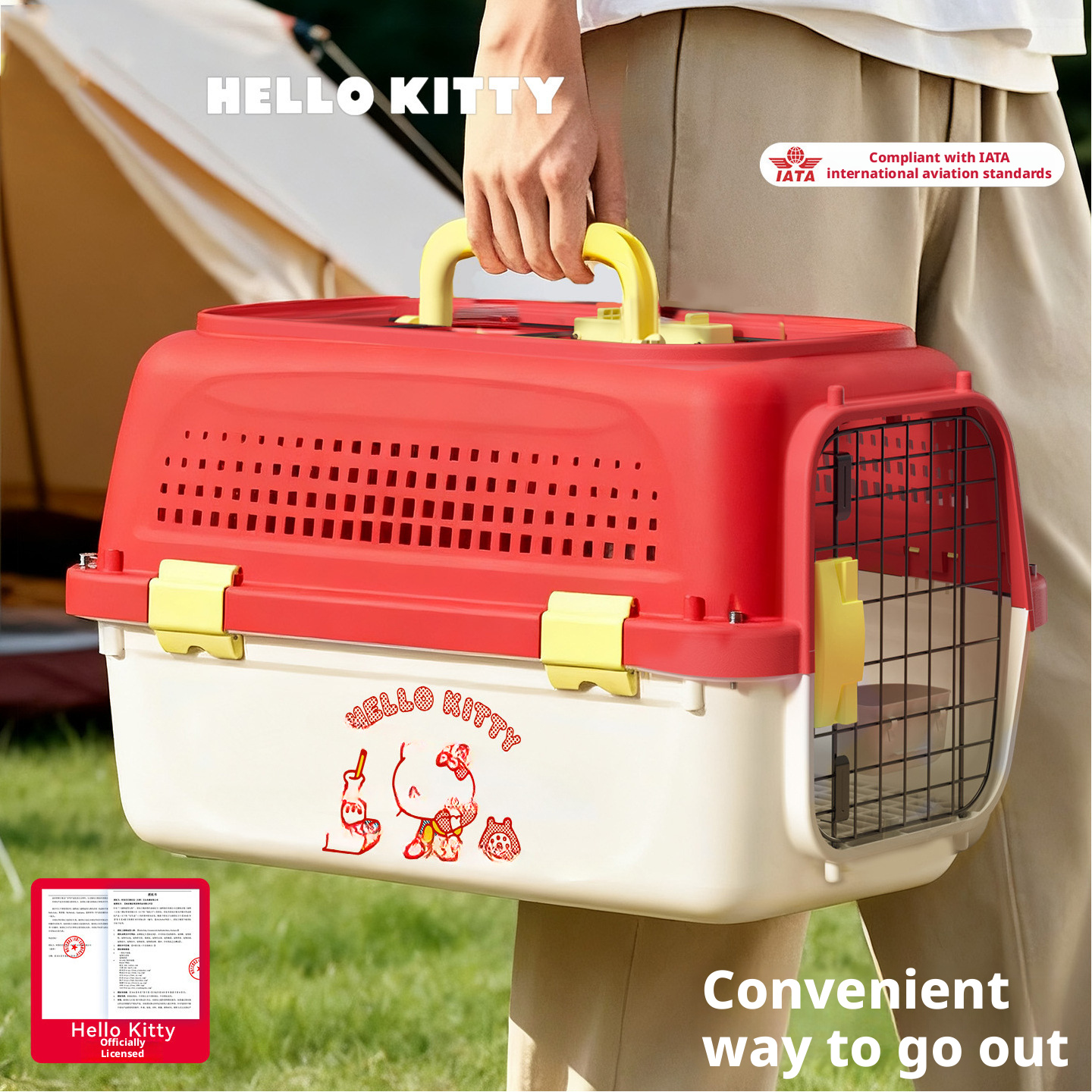 Co branded pet aviation box, cat specific transport box, portable small and medium-sized dog 321