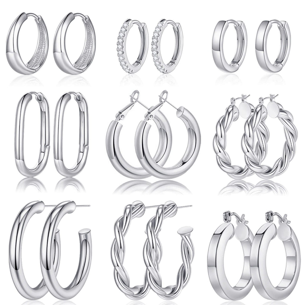 Copper round tube plated with 18K gold, circle earrings thickened 267