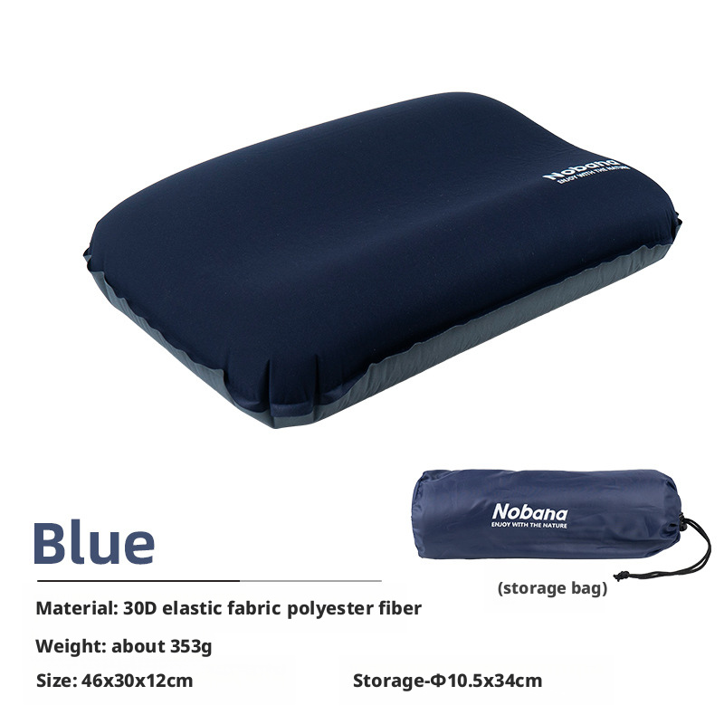 Outdoor 3D Sponge Pillow Self-Inflating Pillow Camping Tent Air Cushion Pillow 012