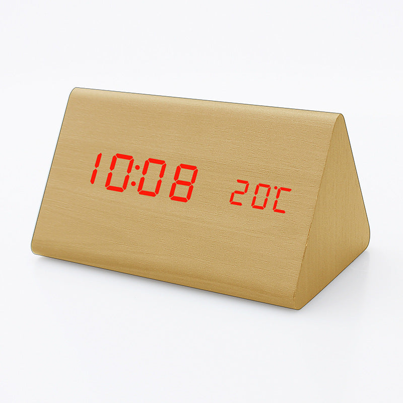 LED digital high-definition display alarm clock, children, students, elderly, lazy, study, voice controlled smart clock 587