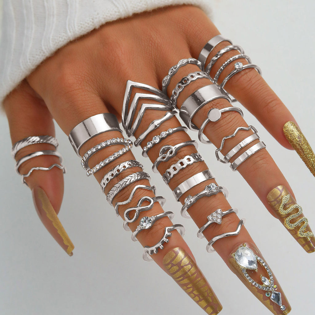 Electrophoretic Black Butterfly Diamond Set Ring Pearl Ring 289