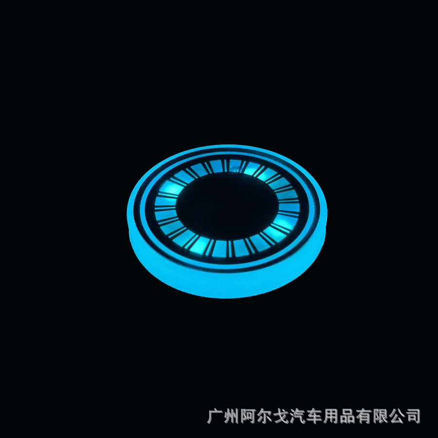 Car luminous coasters with single CE certification, popular car charging cup lights 558