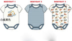 Cotton baby clothes three piece set fart clothes short sleeves summer 091