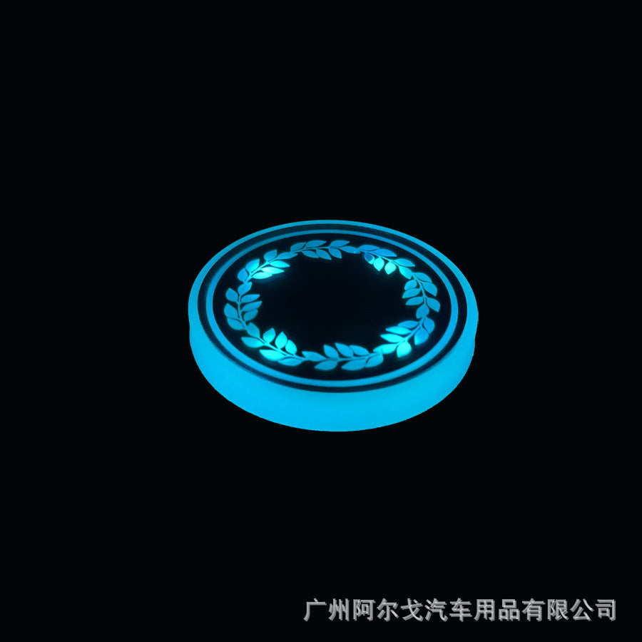 Car luminous coasters with single CE certification, popular car charging cup lights 558