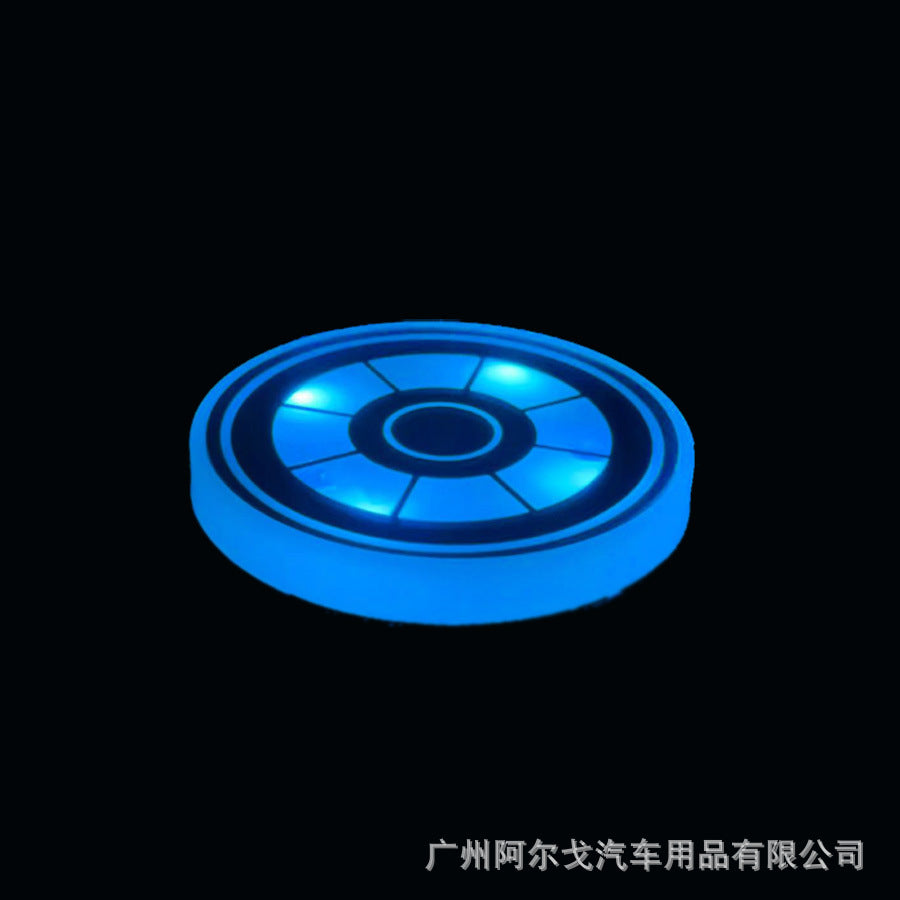Car luminous coasters with single CE certification, popular car charging cup lights 558