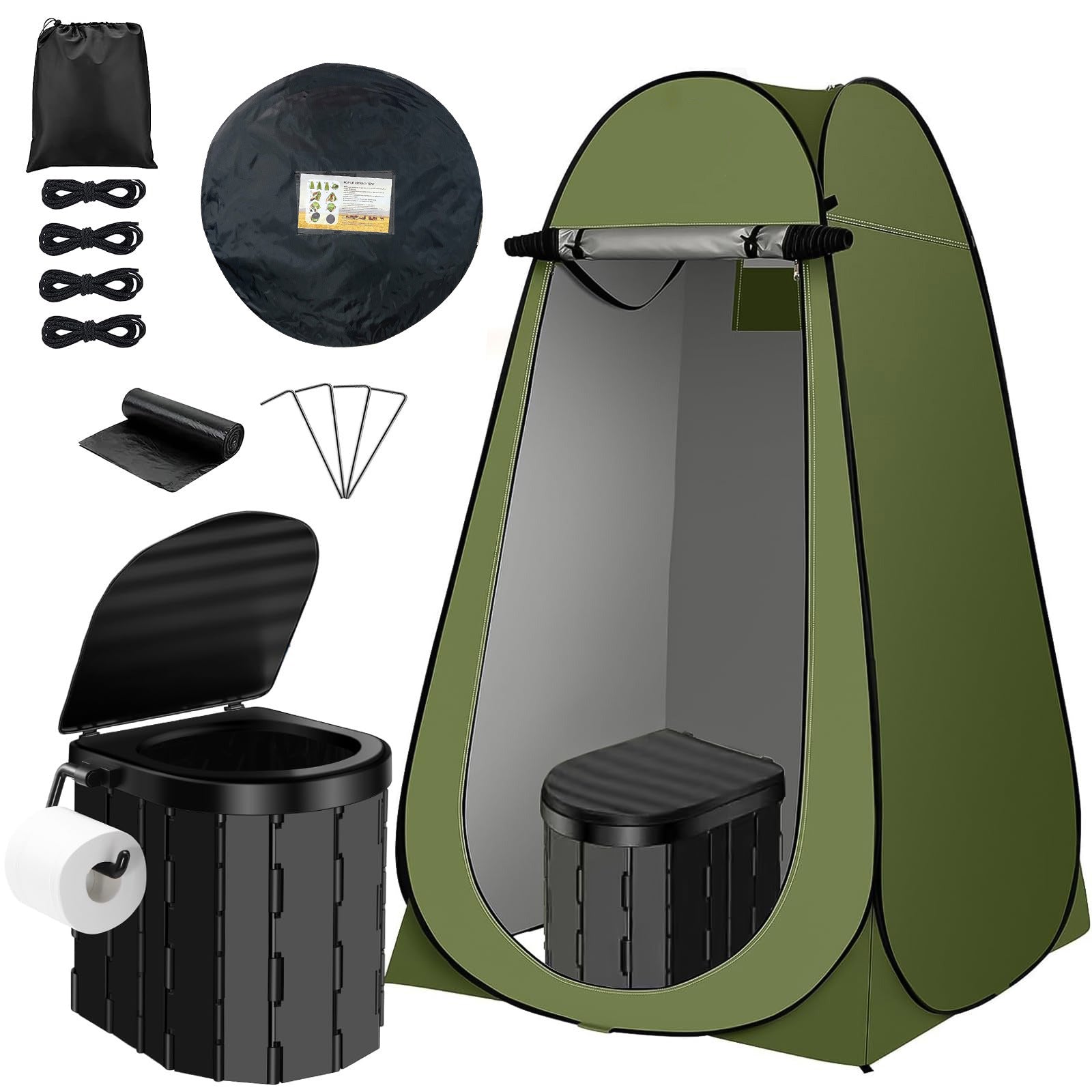 Outdoor shower tent, portable camping toilet, changing room shower 513
