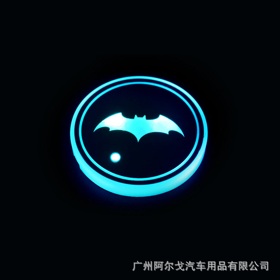 Car luminous coasters with single CE certification, popular car charging cup lights 558