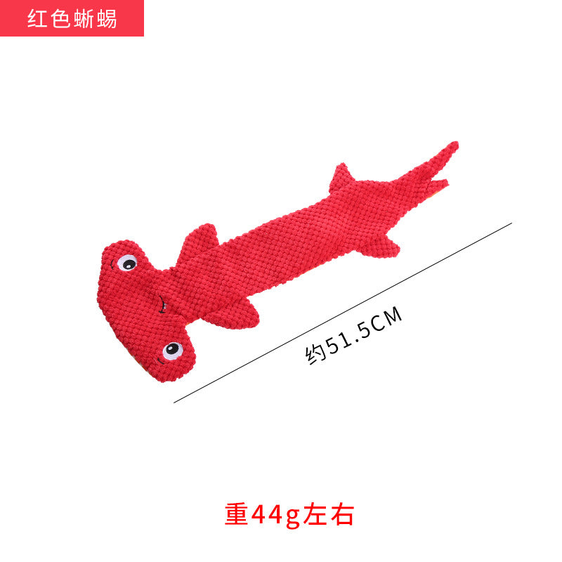 Leather shell animal plush toy interactive chew resistant dog toy 319