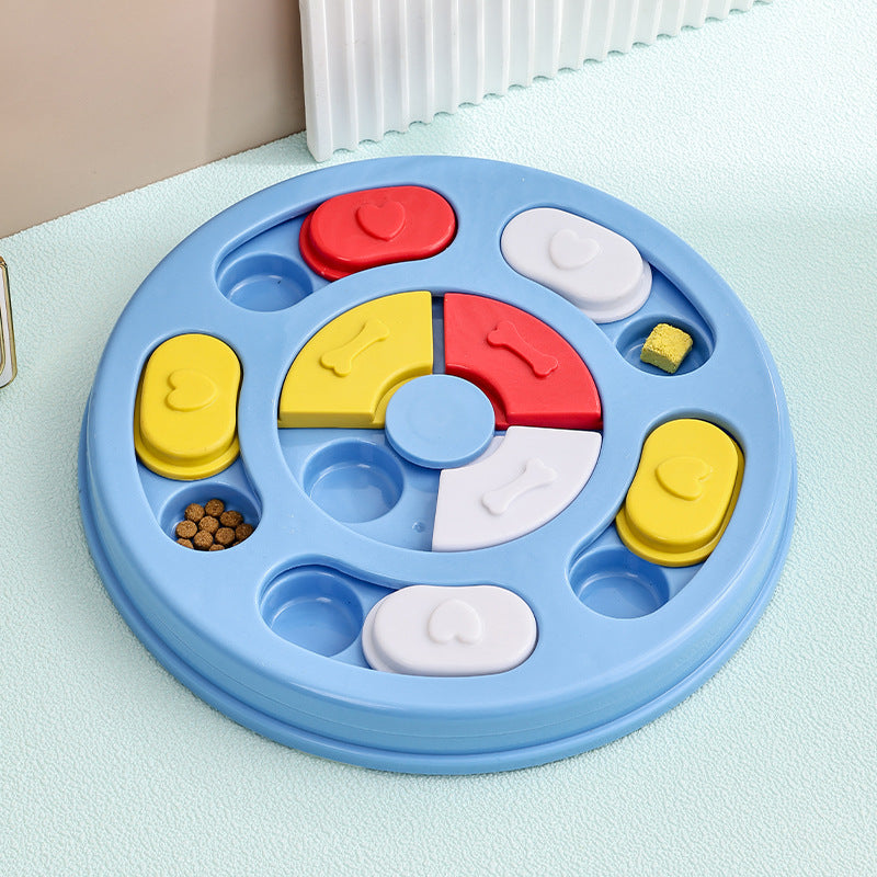 Dog puzzle toy feeder anti choking training bowl slow food bowl 340