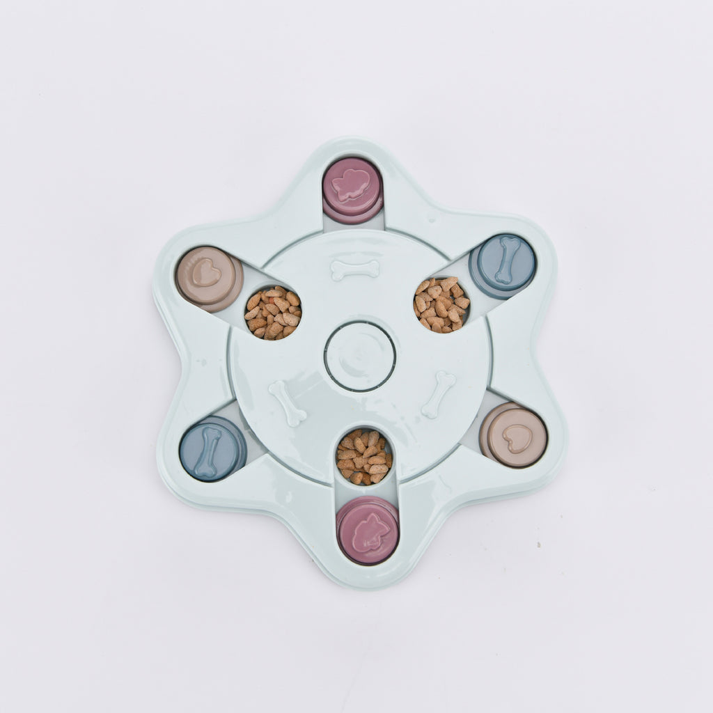 Dog puzzle toy feeder anti choking training bowl slow food bowl 340