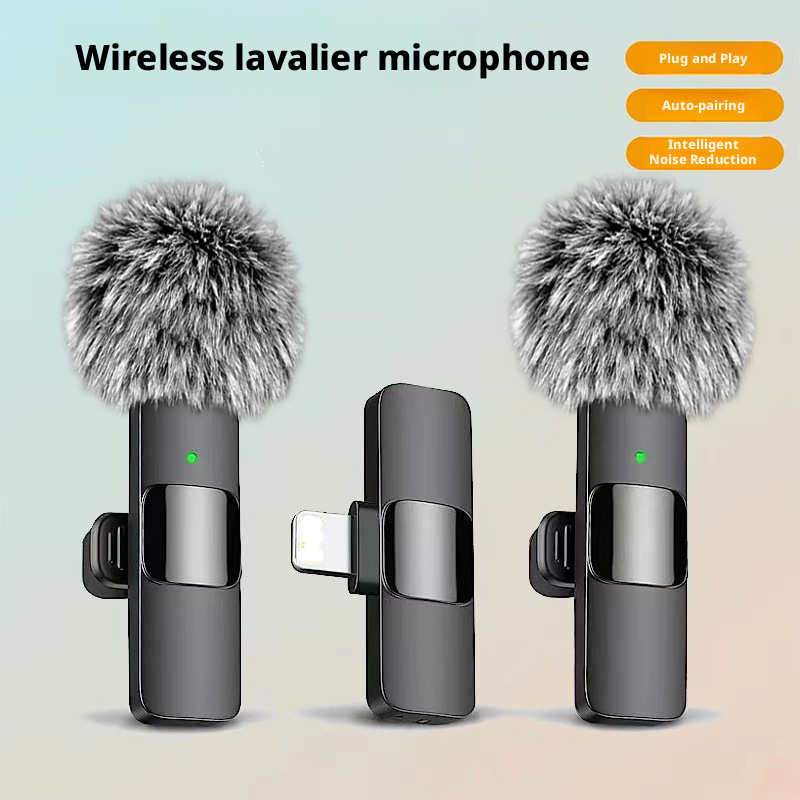Wireless lavalier microphone K1K9J13 with one to two live streaming reception 186