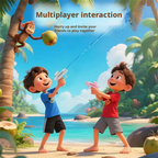 Double headed water gun prank double-sided water gun reverse creative water gun 214