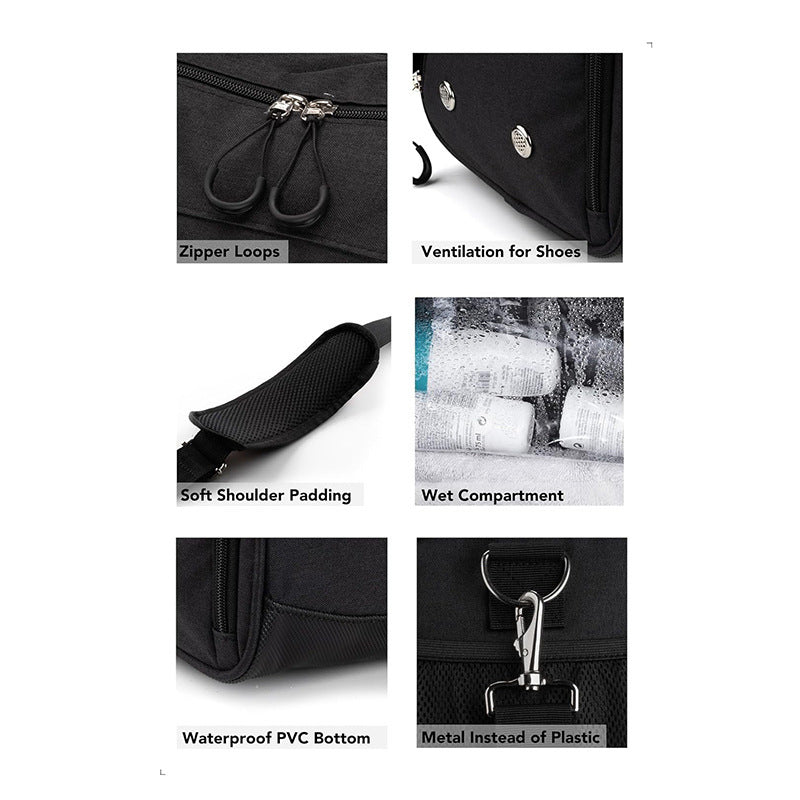 New Fashionable Large Capacity Waterproof Lightweight Foldable Travel Bag with Shoe Compartment 414