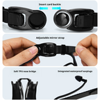 Male and female high-definition swimming goggles with prescription 161