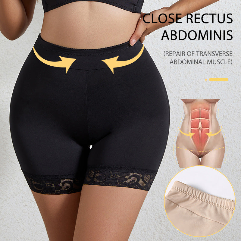 Cushioned and perky peach hip shaping and abdominal compression pants 055