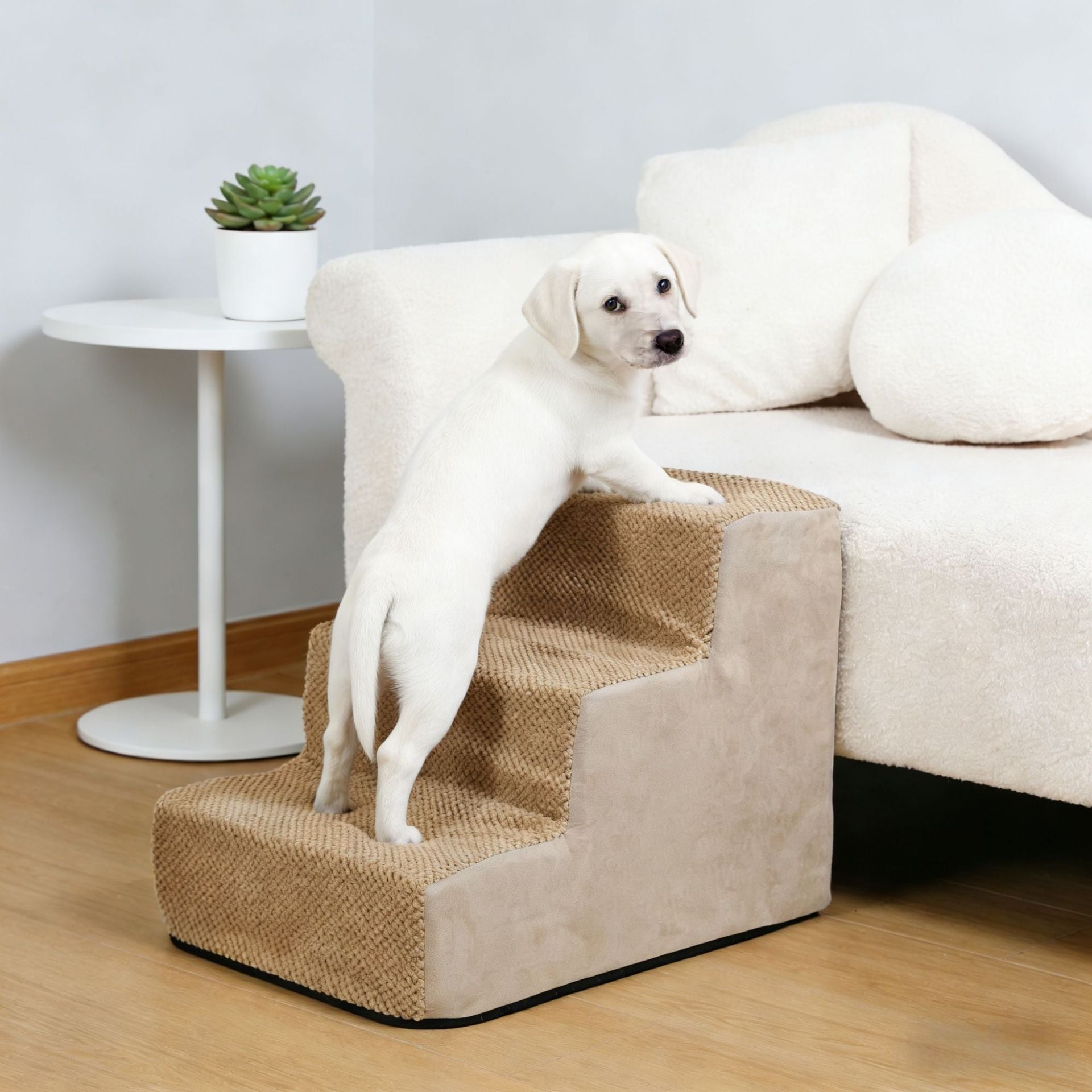 Pet climbing ladder, dog getting up and down, sofa steps, right angle sponge, removable and washable 314