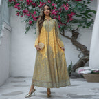 Muslim women's Abaya robe embroidered dress 088