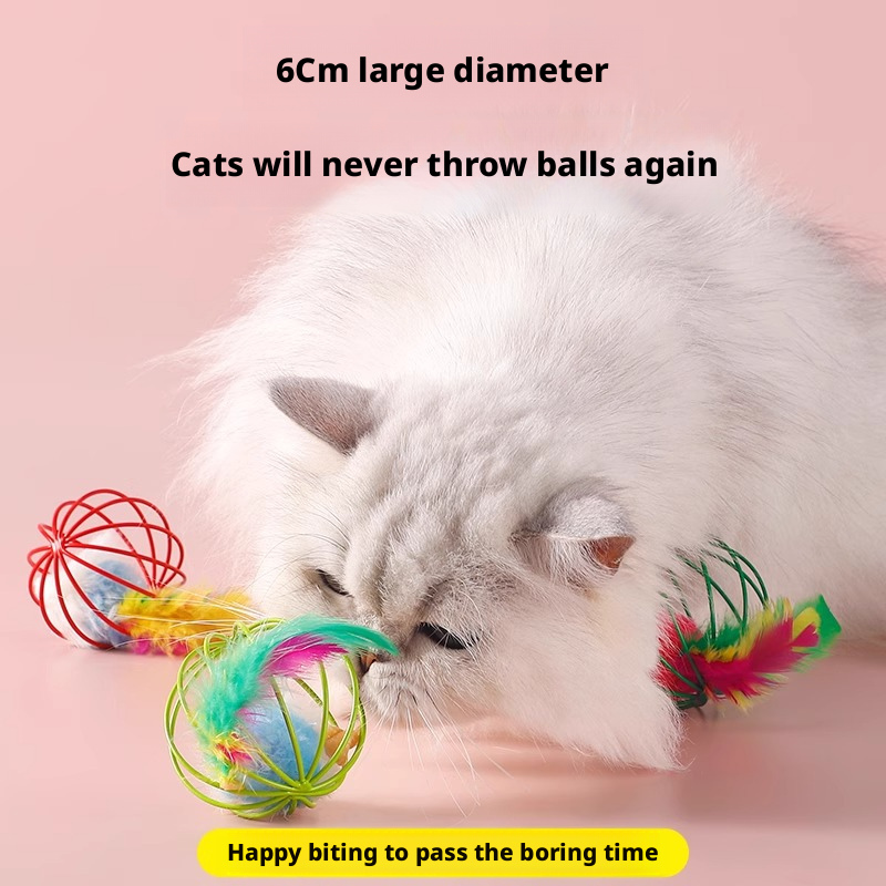 Cat toy cage, mouse cage, feather tail, mouse, scratch resistant, bite resistant 224