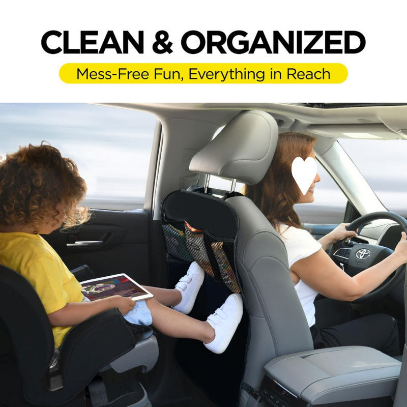 Car storage, rear seat with storage pocket, children's seat, backrest cover, kick pad, anti kick pad 383