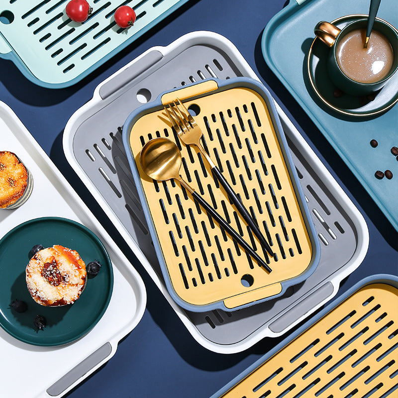 Water cup drain tray double-layer tray for home living room 025