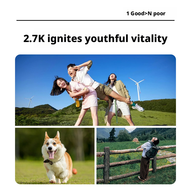 2.7K Ultra Clear Sports Thumb Camera Magnetic Motorcycle Riding Recorder 177