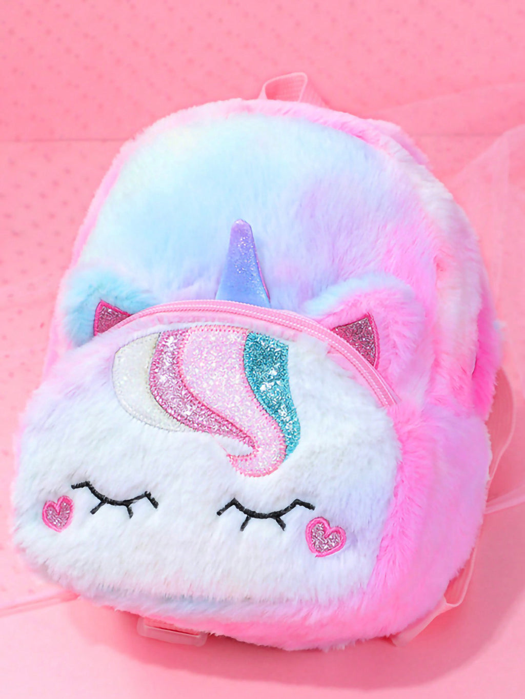 Plush unicorn cartoon children's backpack backpack 202