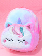 Plush unicorn cartoon children's backpack backpack 202