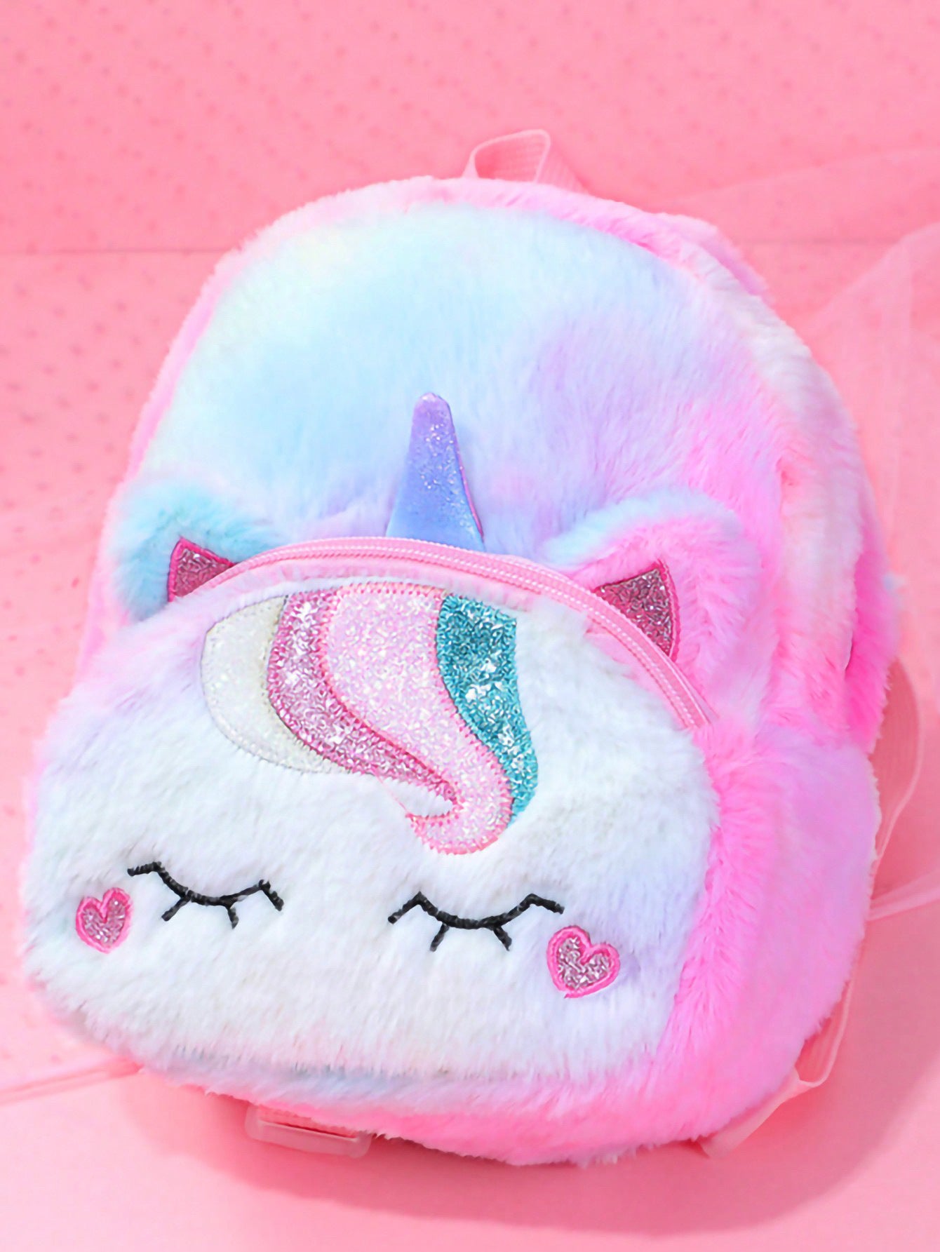 Plush unicorn cartoon children's backpack backpack 202