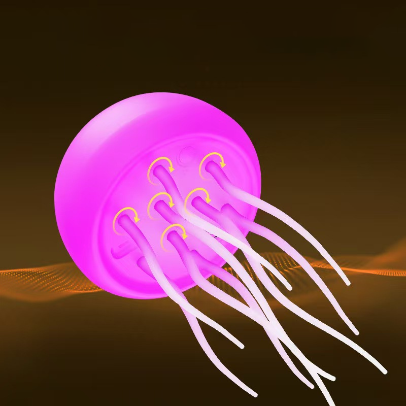 Gradient voice controlled jellyfish lamp creative sensing atmosphere lamp 139