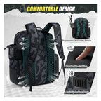 Camouflage fishing gear backpack fishing bag with fishing rod holder kettle fishing gear 158