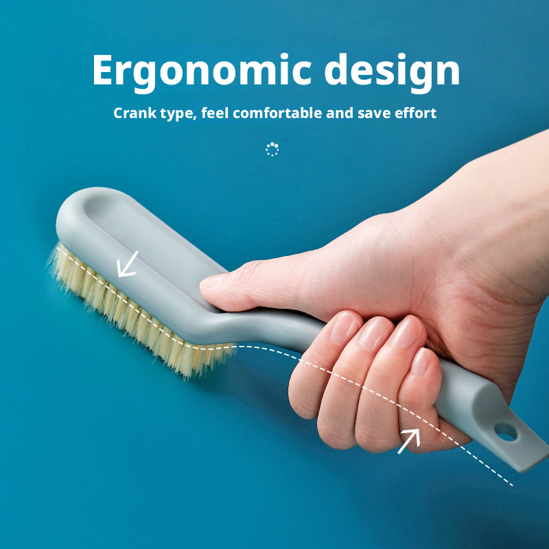 Household long-handled shoe brush hangable plastic shoe washing brush 021