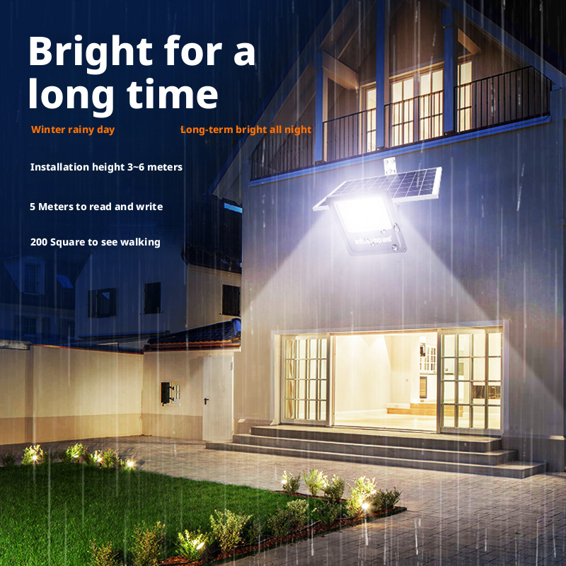 Solar powered floodlights and LED outdoor camping in the courtyard 040