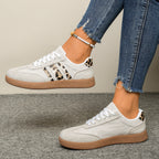 Leopard print plus size casual board shoes 100