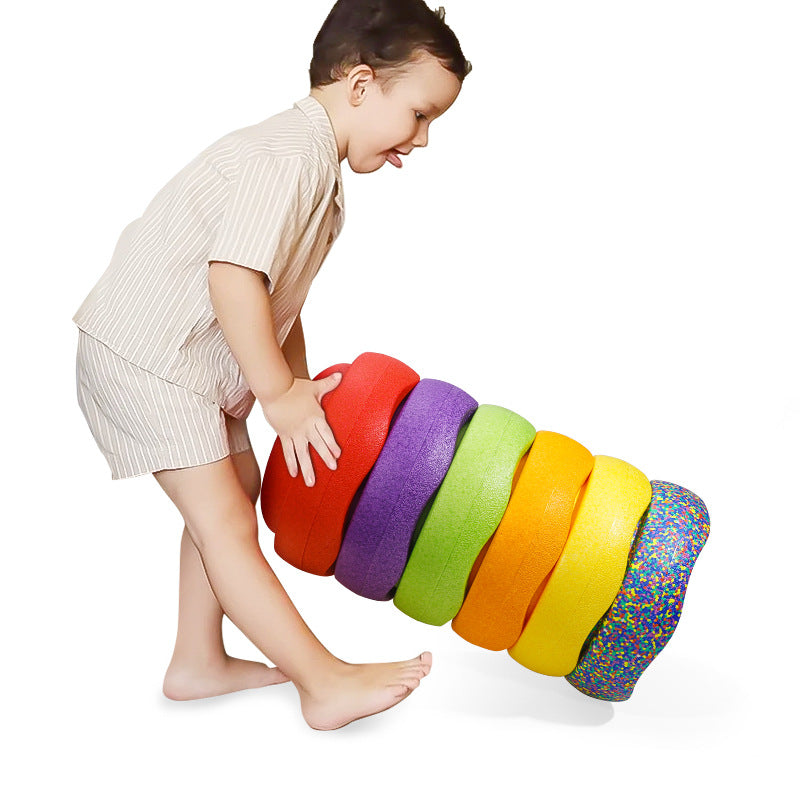 Children's Rainbow Crossing Stone EPP Sensory Integration Trainer 227
