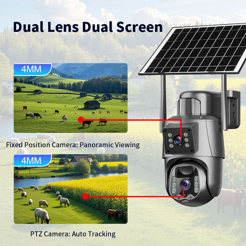 8MP Ultra Clear Solar Camera 4G Home Use 163
