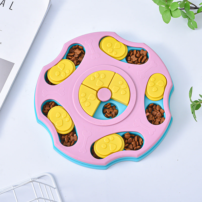Dog puzzle toy feeder anti choking training bowl slow food bowl 340
