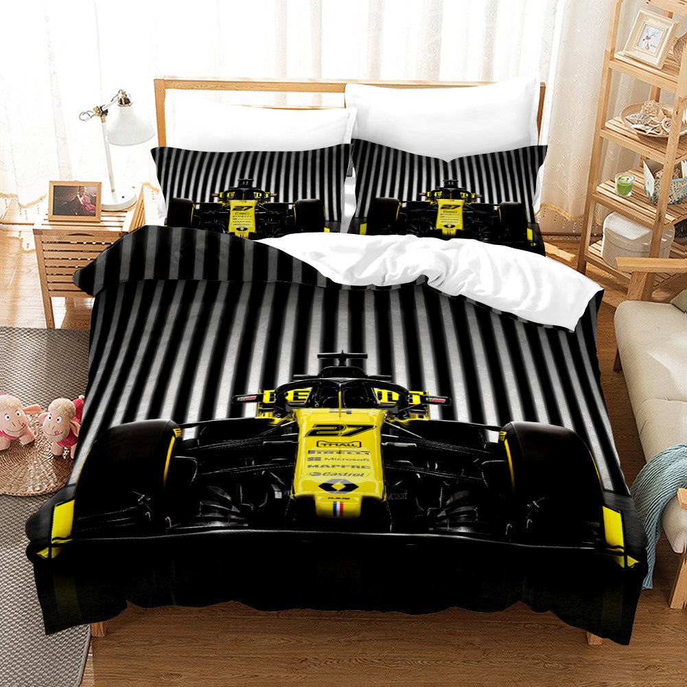 3D Sports Car Cross-Border Home Textiles Three-Piece Bedding Set Four-Piece Bedding Set 242