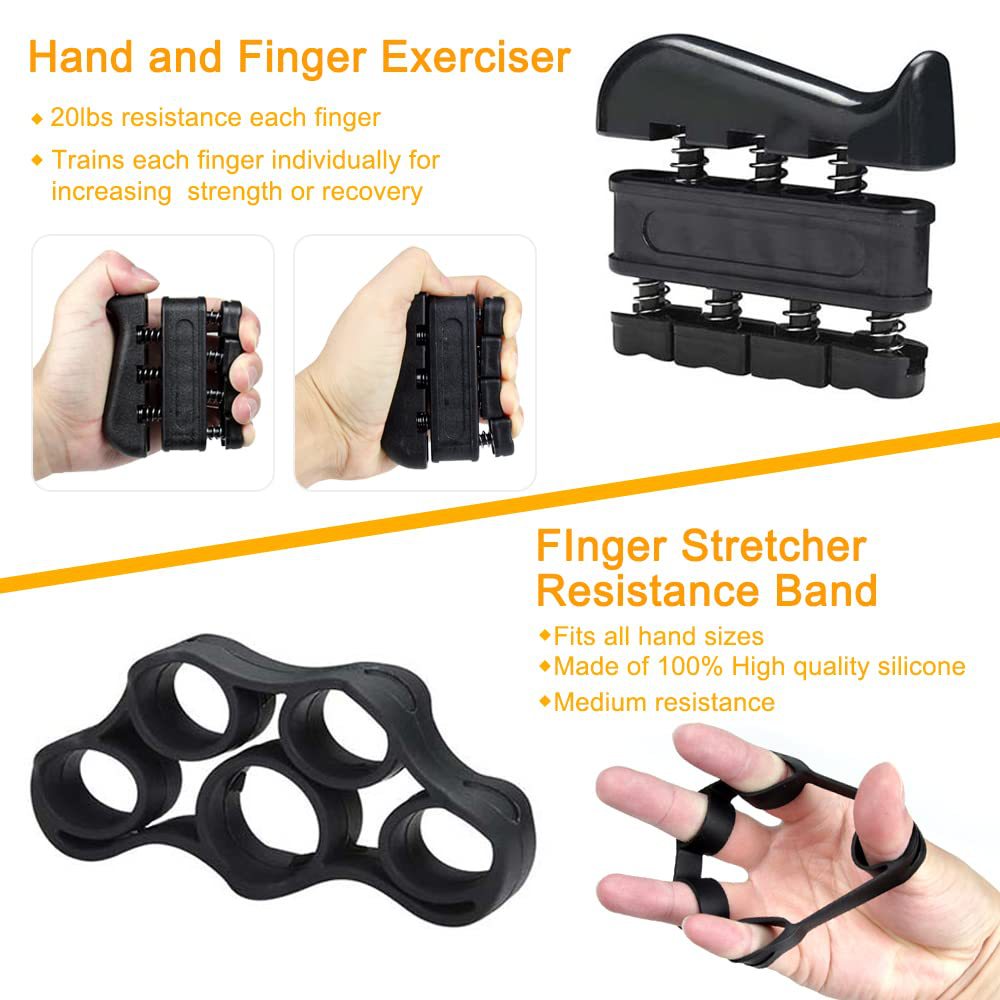 Adjustable Grip Trainer Set Hand Trainer Grip Ring Finger Trainer Combination 427