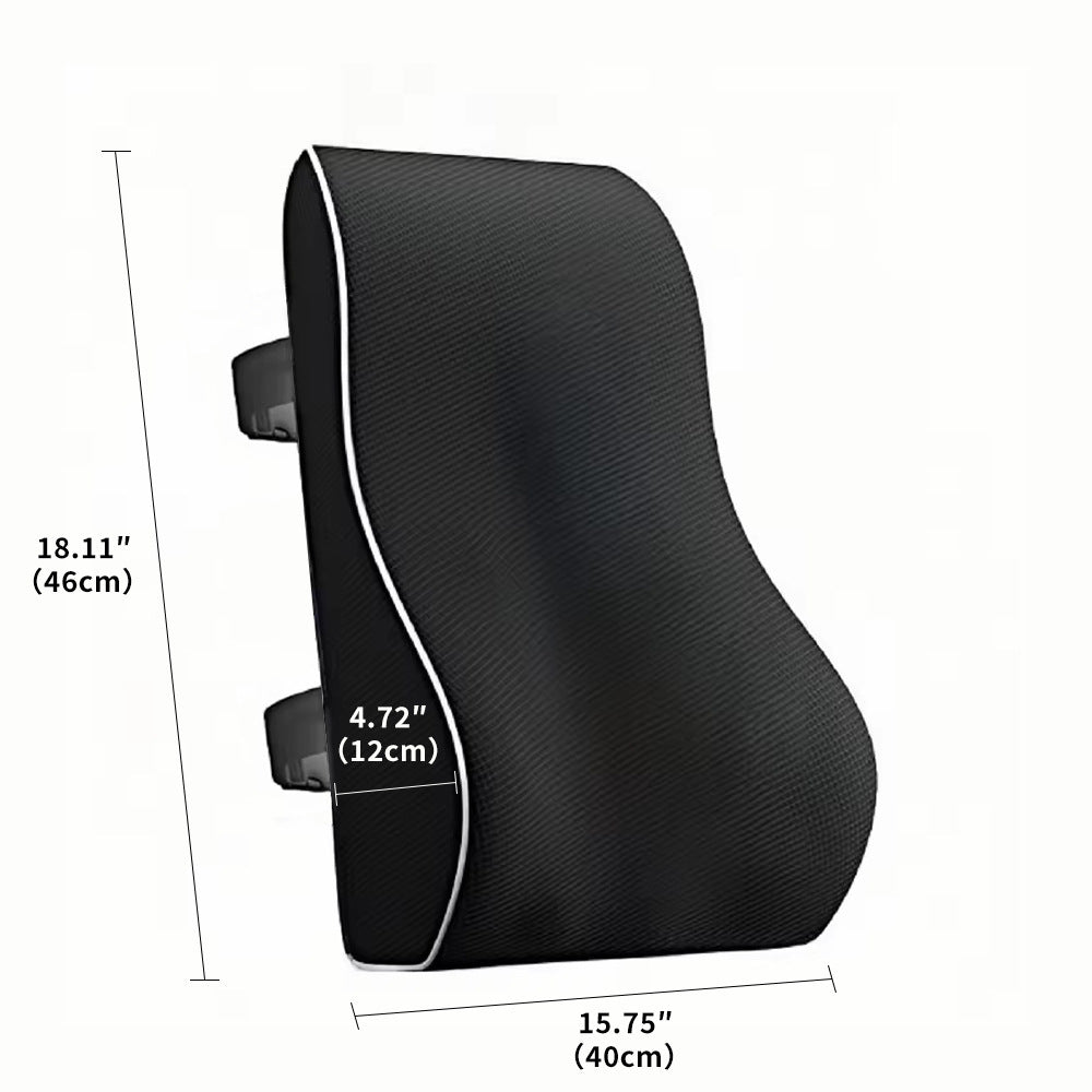 Car lumbar support, ergonomic memory cotton backrest cushion 365