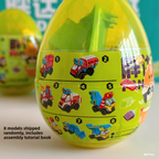 Twisted Egg Blind Box Building Blocks Toy Creative Engineering Vehicle Fire Truck Building Blocks 212