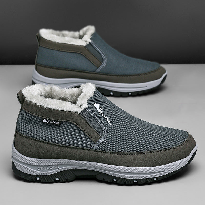 Outdoor men's cotton shoes spring new style for middle-aged and elderly leisure sports 052