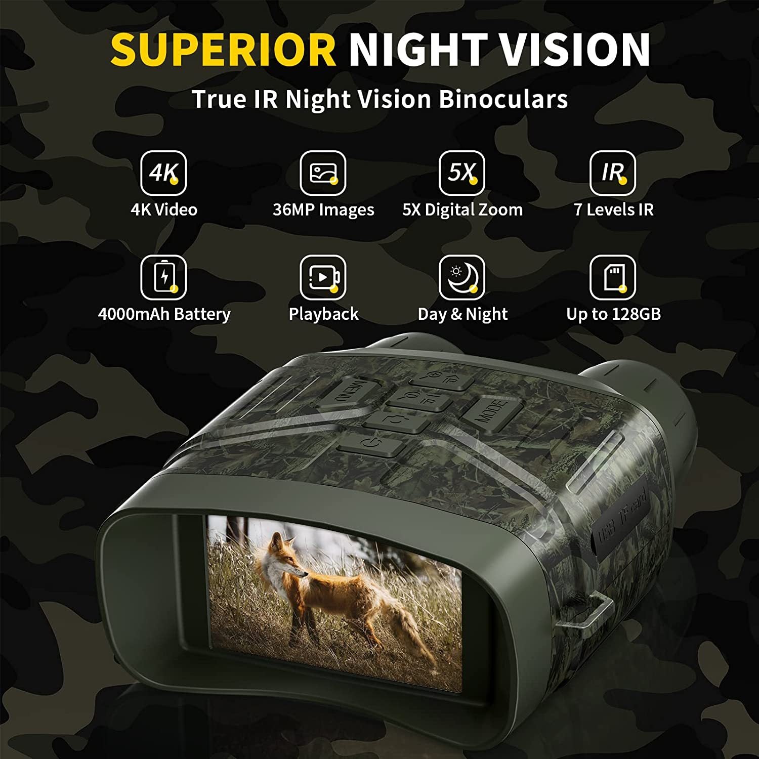 4K high-definition night vision device with HD dual tube night vision 183